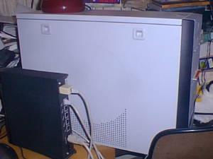 Computer chassis, side view