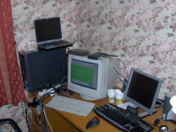 Computers on desk