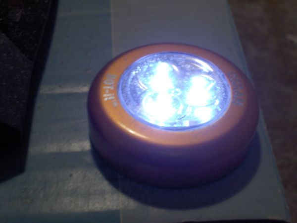 Blurry picture of small LED lamp