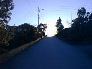 Road & hill