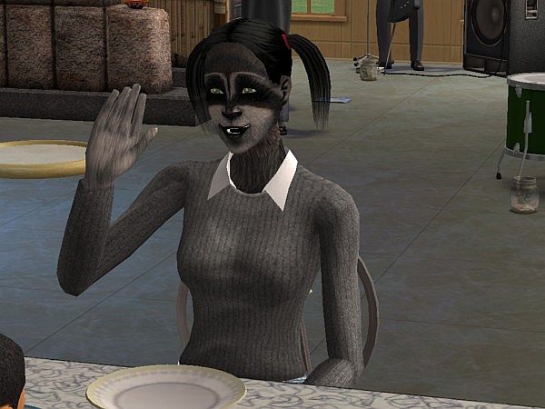 Screenshot Sims 2 raccoon sim