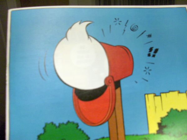 Donald Duck's backside