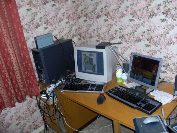 Corner with home computers