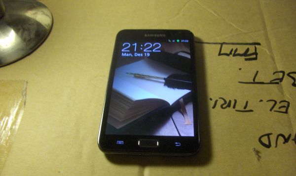 Samsung Galaxy Note, lock screen