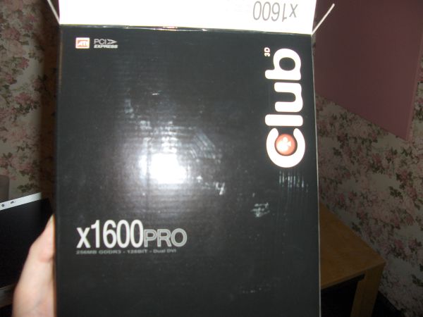 Box for Club x1600PRO video card