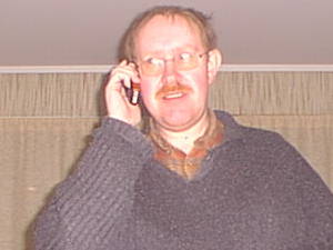 Magnus Itland with mobile phone