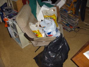 Bags of garbage