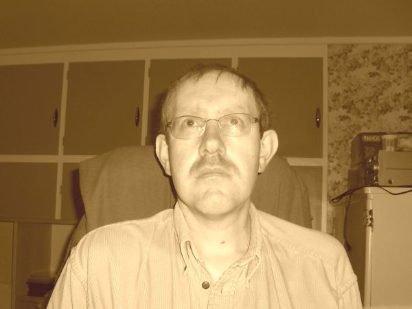 Sepia portrait of middle-aged Itland