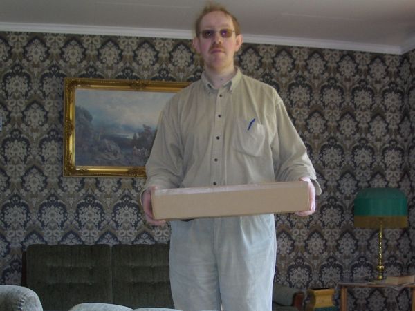 Magnus Itland with mail packet