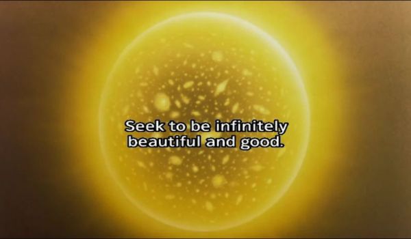 "Strive to be infinitely beautiful and good"
