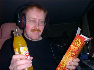 Portrait w/cookies & soda