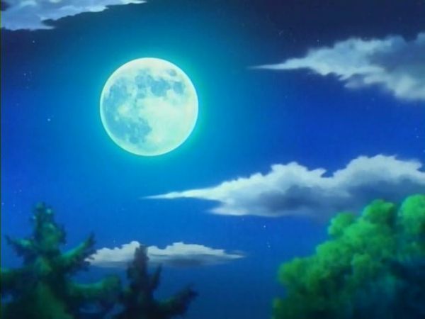 Moon, screenshot from anime Suzuka