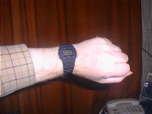 Wristwatch (with wrist, male)