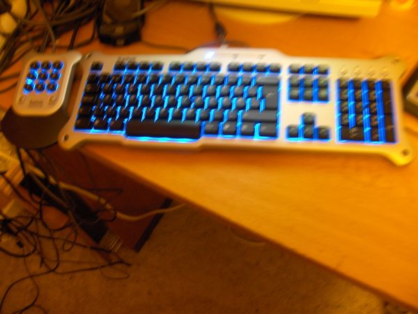 Glow in the dark keyboard