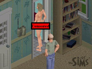 Censored screenshot The Sims