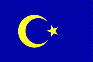 Turkish flag in EU colors