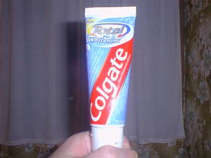 Tube of toothpaste