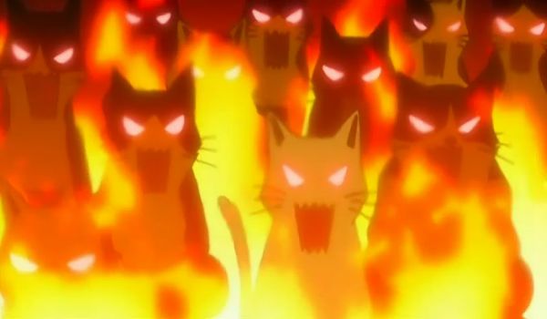 Angry cats from anime Tonagura